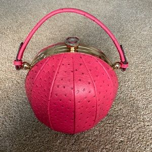 VINTAGE Faux-Ostrich Leather Purse